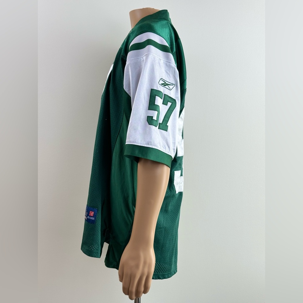 Reebok New York Jets Bart Scott #57 Stitched Jersey, Size 52, Green/White - Picture 5 of 15